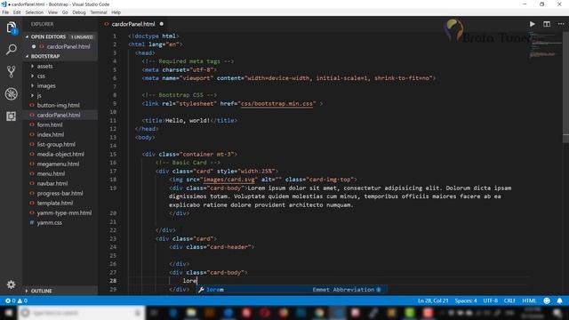 ফ্রন্ট এন্ড ডেভেলপমেন্ট সিরিজ - Bootstrap 4 cards (formerly known as Panels) -Bangla Tutorial Serie смотреть онлайн