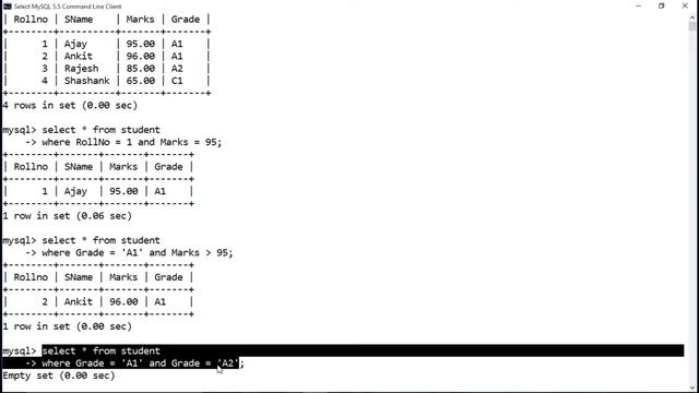 Logical Operators | AND | OR | NOT | Select Command | MySQL Programming | Structured Query Language смотреть онлайн