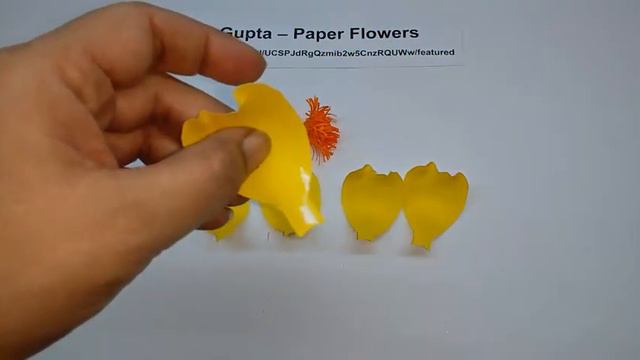 Howto make paper flowers Buttercup Tree / Cochlospermum Religosum (flower # 212) смотреть онлайн