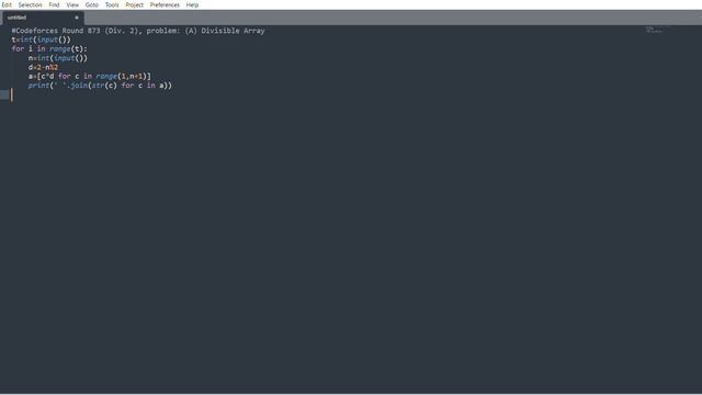 #codeforces Round 874 Div 2 problem C python solution смотреть онлайн