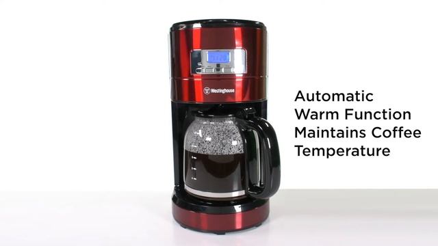 Westinghouse Red Metallic Coffee Maker WKCM4276RD смотреть онлайн