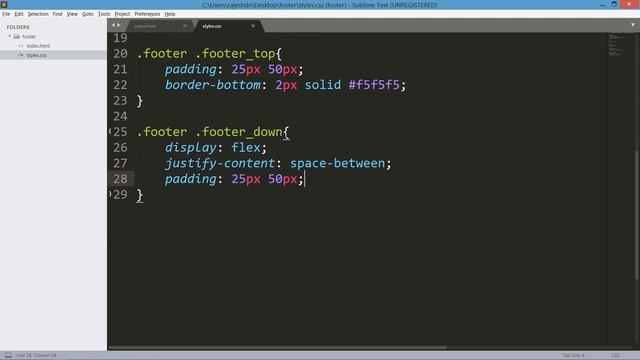 Responsive Footer UI Design in HTML and CSS || Footer UI Design смотреть онлайн