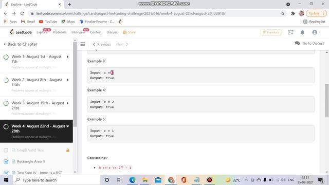 Sum of Square Numbers || Leetcode 633 || Coding Culture || Daily Challenge смотреть онлайн