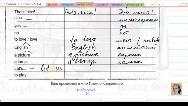 5. Spotlight Starter. Student's Book + Workbook. Unit 3