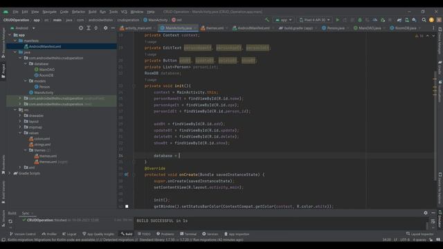 Room Database | CRUD Operation in ROOM DB | Android Studio | JAVA | #android #java #database смотреть онлайн