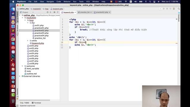 Khoá học PHP cơ bản - Bài 20: Ý nghĩa và cách dùng Break - Continue - Die - Exit смотреть онлайн