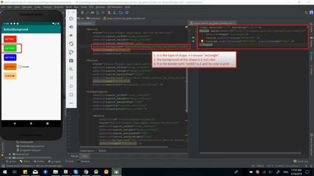 #3 Change the Button(View) background using XML resource - Kotlin Android for beginners смотреть онлайн