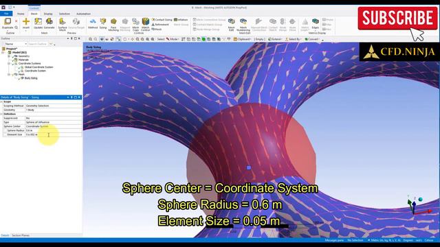✅ Ansys Meshing Tutorial 05 - Sphere of Influence (Mesh Sizing) смотреть онлайн