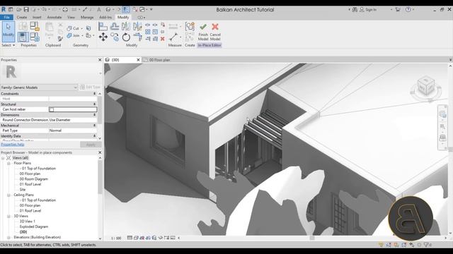 Model In-place Components in Revit Tutorial смотреть онлайн