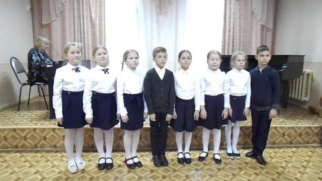 Вокальный ансамбль младших классов ДШИ Вятские Поляны, "Зимний вечер" смотреть онлайн