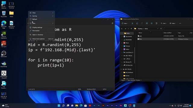 how to generate random ip address using python смотреть онлайн