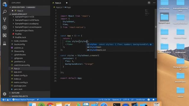 View Creation in React native смотреть онлайн