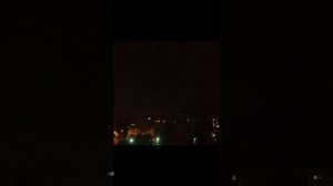 Зарница в небе ночном, очень красивое природное явление. Молния, гроза, гром, зарница, вспышки.