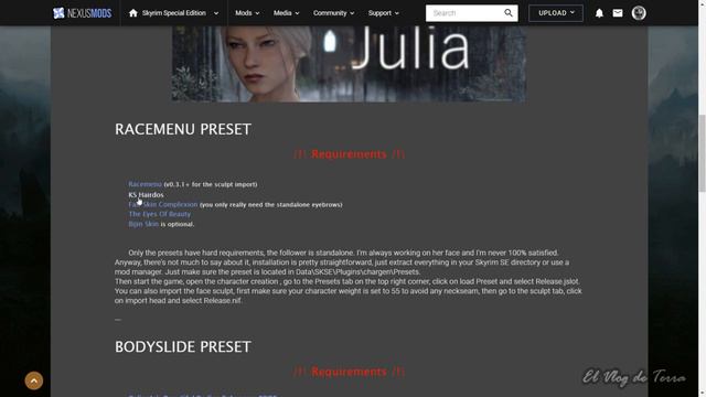 PRESETS RACEMENU - ¿QUÉ SON? + CONSEJOS – TUTORIAL BÁSICO #1 - SKYRIM SPECIAL EDITION смотреть онлайн