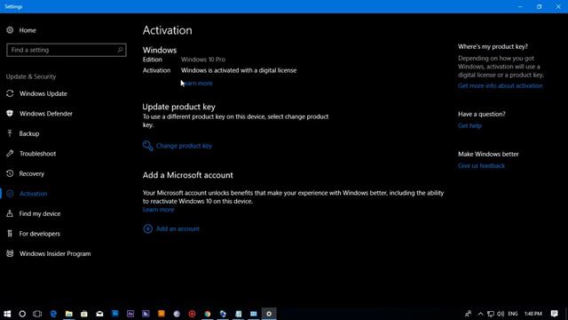 Windows 10 Pro Activate with Genuine License Key смотреть онлайн