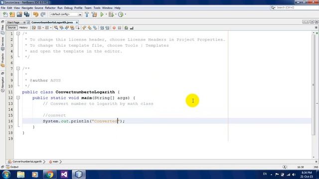 Convert number to logarithm using Math in Java Netbeans смотреть онлайн