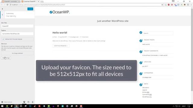 How to Add a Favicon in OceanWP смотреть онлайн