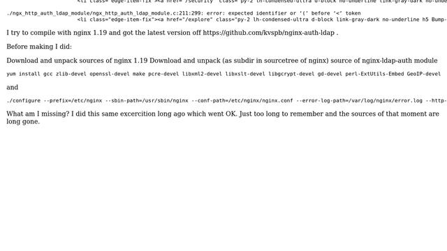 DevOps & SysAdmins: Compile error on nginx-auth-ldap with nginx смотреть онлайн