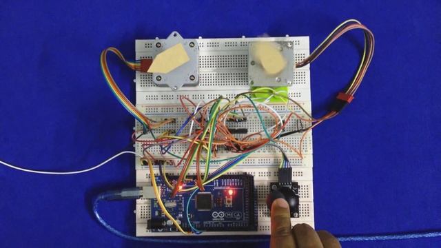 Arduino + 2 Axis Stepper Motor + Joystick смотреть онлайн