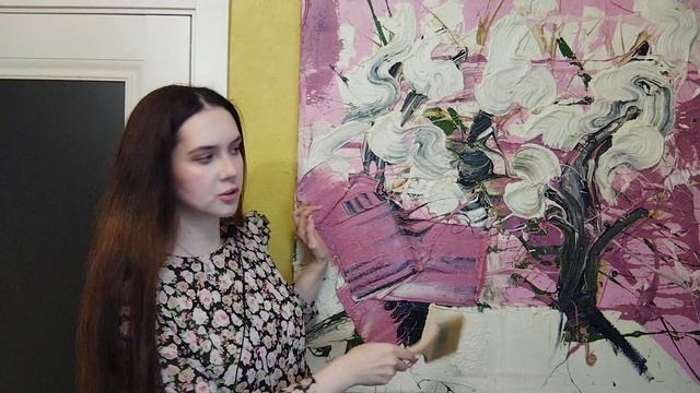 Моя картина маслом "Цветущая вишня, весна" Екатерина Лебедева художник смотреть онлайн