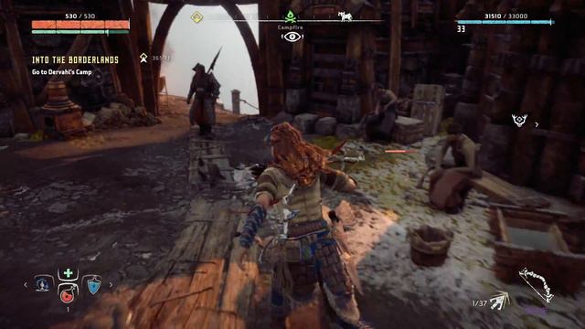 Horizon Zero Dawn - 100% Walkthrough Part 45 [PS4] – Main Quest: Into the Borderlands смотреть онлайн