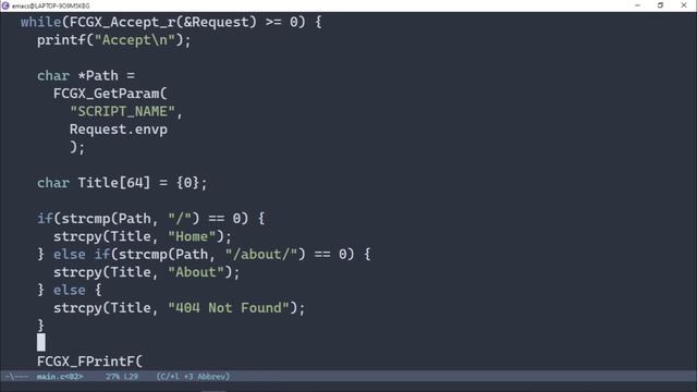 Web App With C & FastCGI - Path Handling & Status Code (#2) смотреть онлайн