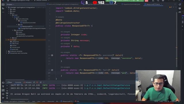 Integración de ChatGPT con Spring Boot ?? смотреть онлайн