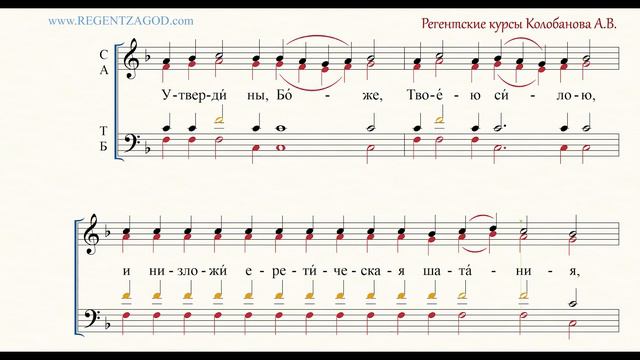 Глас 5, песнь 3, ирмос: "Утверди ны, Боже" смотреть онлайн