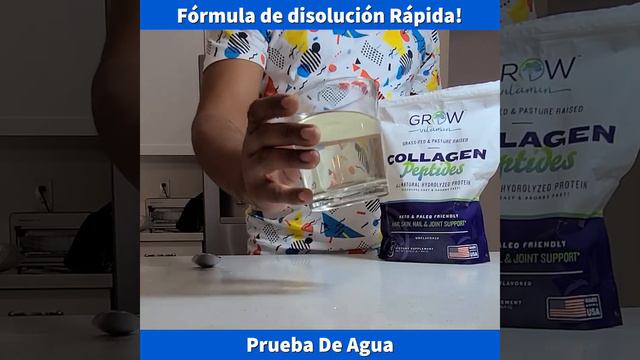 Grow Vitamin Collagen Peptides Put to the Test, colageno dissolution rapida, prueva de aqua. смотреть онлайн