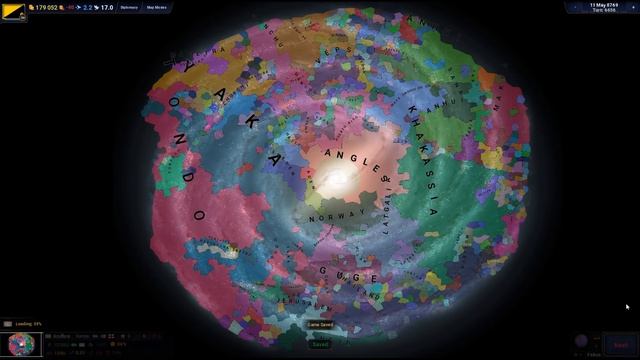AOC2: Galaxy Map Random Circle AI Timelapse (By ENeXPi)