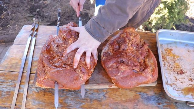 Никогда еще не ел такого вкусного мяса ? ? Любимый рецепт мяса в тандыре! смотреть онлайн