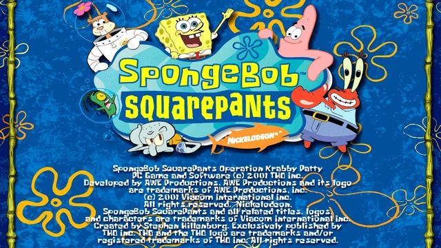 Menu - Spongebob Squarepants: Operation Krabby Patty (Gamerip) смотреть онлайн