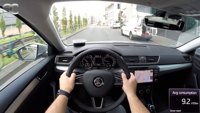 Škoda Superb 1.6 TDI (2017) - POV City Drive