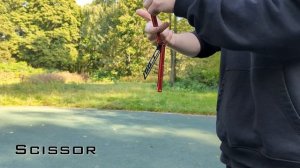 Scissor - Обучение среднему трюку на ноже бабочке | How to Scissor on Balisong