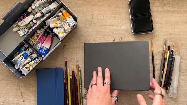 Минимальный набор для творчества в поездке: мои художественные материалы