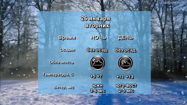 Погода на неделю с 25 по 31 января 2021 года смотреть онлайн