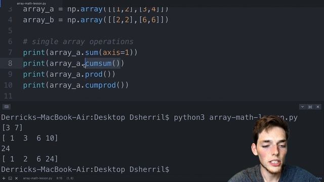 Simple Array Math with NumPy - Learn NumPy Series смотреть онлайн