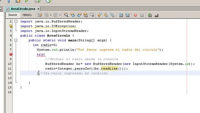 Calcular área del círculo en Java (Ejercicio en consola) смотреть онлайн
