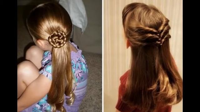 CHILDREN HAIRSTYLE FOR LITTLE PRINCESS . смотреть онлайн
