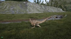 Один Ютараптор против 3 Гиганотозавров ( The Isle )