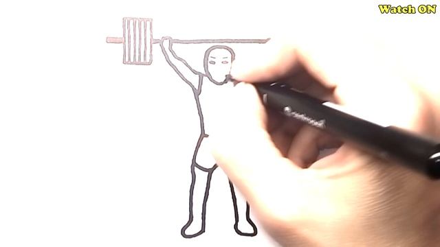 Athlete Drawing and Coloring смотреть онлайн