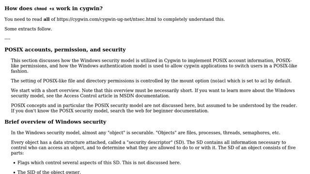 How does `chmod +x` work in cygwin? (2 Solutions!!) смотреть онлайн