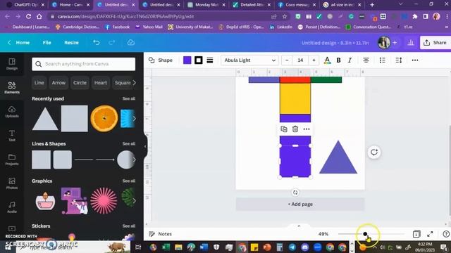CREATING SQUARE PRISM USING CANVA смотреть онлайн