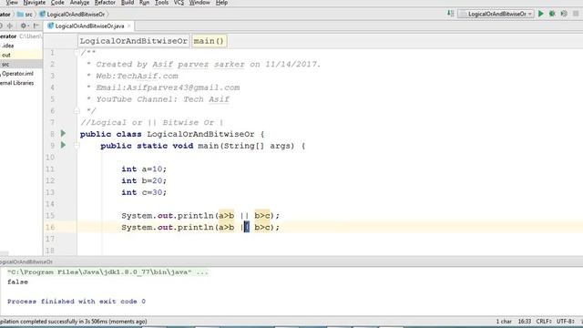 java bangla tutorials part 32:difference between bitwise and logical operators in java in bangla смотреть онлайн