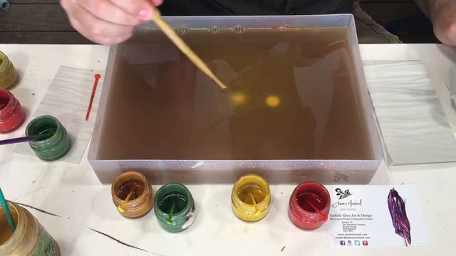 How to do Paper Marbling & Ebru, basic instructions by James Mouland смотреть онлайн