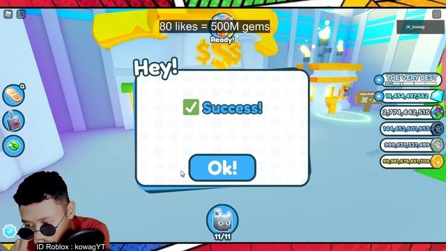 ?LIVE! GIVEAWAY 100M GEMS PET SIMULATOR X PIXEL WORLD | ROBLOX INDONESIA смотреть онлайн