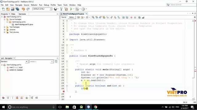 BÀI TẬP LẬP TRÌNH JAVA 6.2 - KIỂM TRA SỐ NGUYÊN TỐ смотреть онлайн