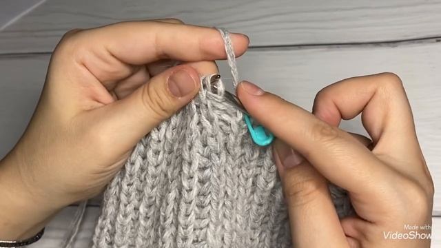 Закрытие макушки шапки английской резинкой смотреть онлайн