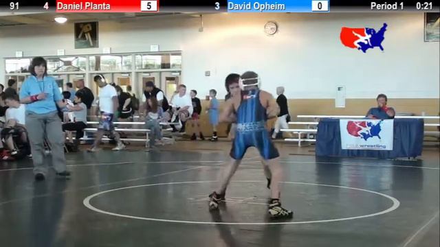 2012 Schoolboy Nat. Duals 91: Daniel Planta vs. David Opheim смотреть онлайн