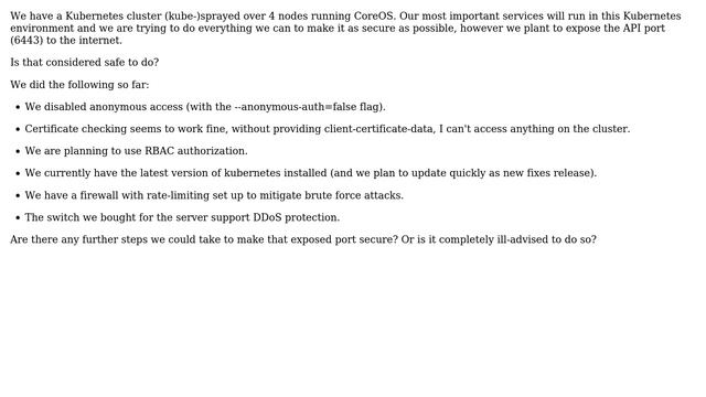 DevOps & SysAdmins: Securing Kubernetes API port смотреть онлайн